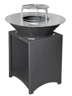 Brasero Plancha FIESTA Gris 75cm | Cocina Exterior Elegante