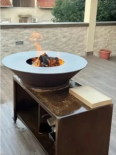 Barbacoa FIESTA ISLAND 100 cm: Cocina rústica al aire libre 2