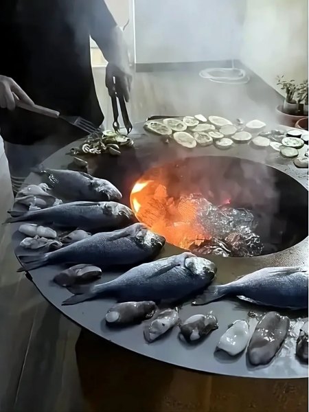 Brasero Plancha FIESTA ISLAND 100cm | Cuisinez en Plein Air