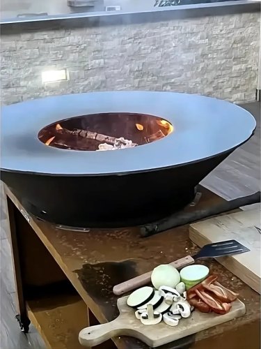 Brasero Plancha FIESTA ISLAND 100cm | Cuisinez en Plein Air