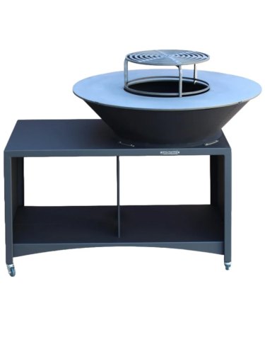 Brasero Plancha FIESTA ISLAND Gris 75cm | Cuisson Extérieure