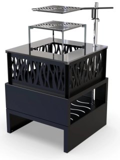 Chimenea Exterior Cassiopée Alta: Calor y Estilo en tu Jardín