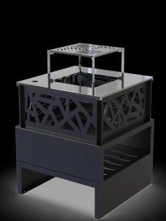 Foyer d'extérieur Cassiopée haut | Brasero élégant et convivial 2