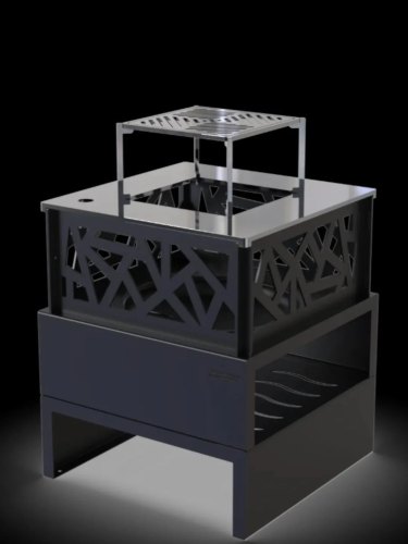 Foyer d'extérieur Cassiopée haut | Brasero élégant et convivial