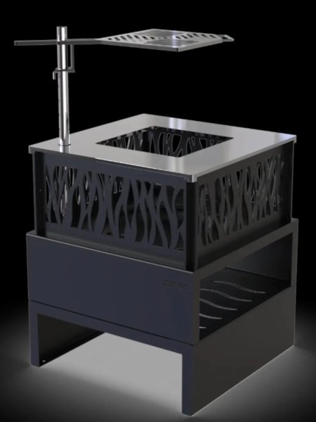 Foyer d'extérieur Cassiopée haut | Brasero élégant et convivial