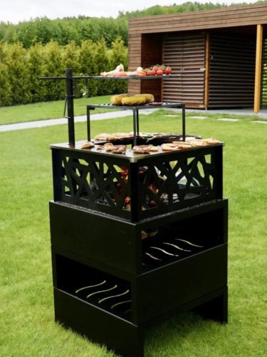 Foyer d'extérieur Cassiopée haut | Brasero élégant et convivial