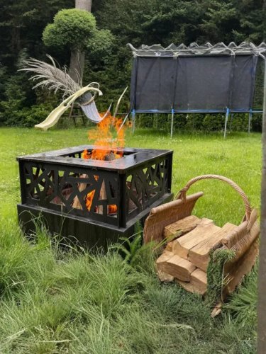 Foyer d'extérieur Cassiopée: Brasero Rond et Polyvalent