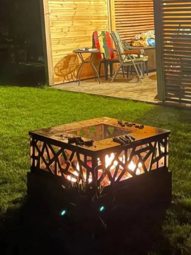 Foyer d'extérieur Cassiopée: Brasero Rond et Polyvalent