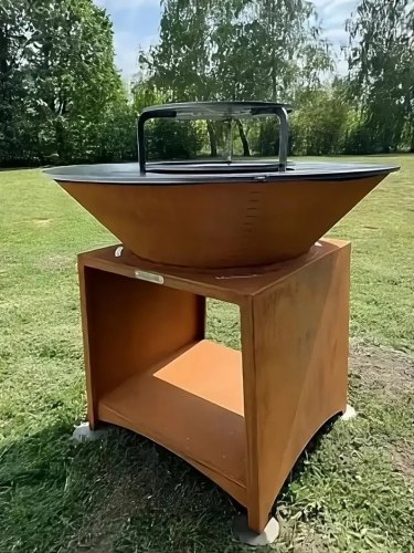 Brasero Plancha FIESTA Óxido 75cm - Cocina al Aire Libre