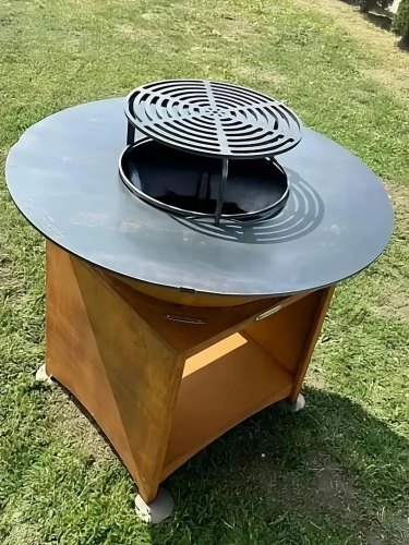 Brasero Plancha FIESTA Óxido 75cm - Cocina al Aire Libre