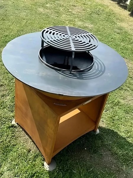 Brasero Plancha FIESTA Óxido 75cm - Cocina al Aire Libre