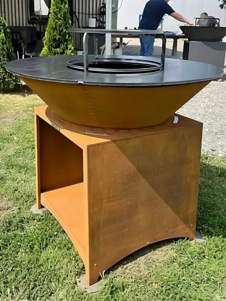 Brasero Plancha FIESTA Óxido 75cm - Cocina al Aire Libre