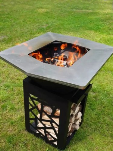 Foyer d'extérieur Athena II | Grille en Acier Inoxydable