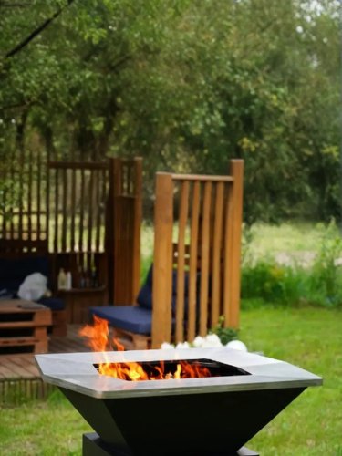 Foyer d'extérieur Athena II | Grille en Acier Inoxydable