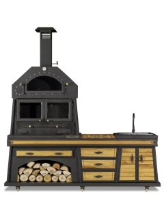 Barbecoa cocina Khéops Mediana + fregadero