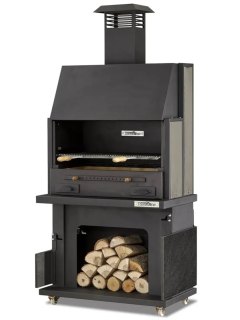 Barbacoa Vulcain cromada de alta calidad - Parrilla ajustable