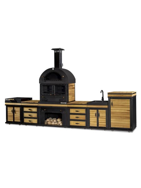 Barbecue Dionysos Premium + évier : Cuisine extérieure de luxe