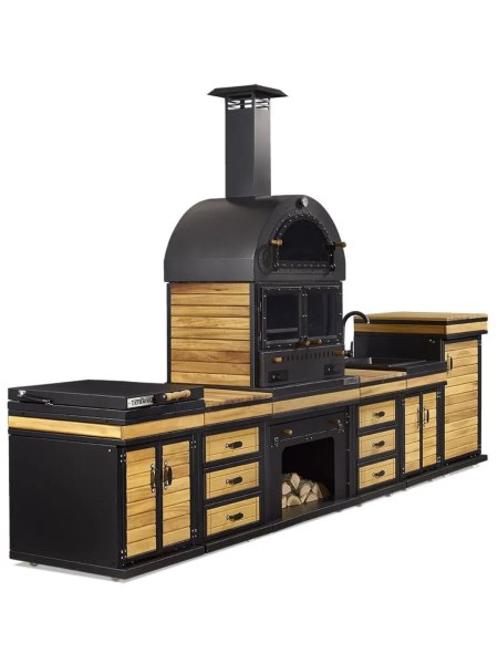 Barbecue Dionysos Premium + évier : Cuisine extérieure de luxe