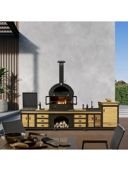 Barbecue Dionysos Premium + évier : Cuisine extérieure de luxe