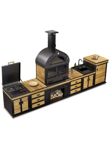 Barbecue Dionysos Premium + évier : Cuisine extérieure de luxe