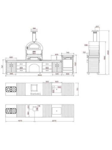 Barbecue Dionysos Premium + évier : Cuisine extérieure de luxe