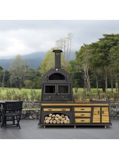 Barbecoa cocina Khéops Mediana + fregadero 2