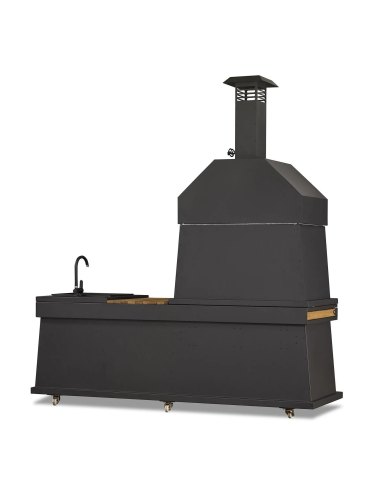Barbecue cuisine Khéops medium + évier