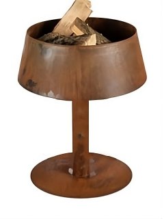 Brasero LAMPE HAUTE rouille LaFerrotecnica