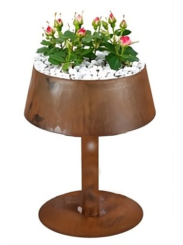 Brasero LAMPE HAUTE rouille LaFerrotecnica