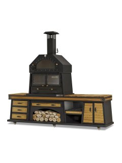 Barbacoa cocina Khéops con horno 2