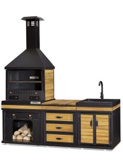 Barbecue cuisine d'été Appolo medium + évier 2