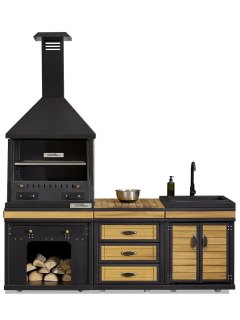 Barbecue cuisine d'été Appolo medium + évier