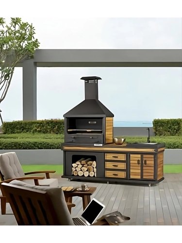 Barbecue d'été Appolo Medium | Robuste avec évier intégré