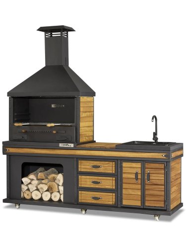 Barbecue d'été Appolo Medium | Robuste avec évier intégré