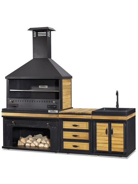 Barbecue d'été Appolo Medium | Robuste avec évier intégré