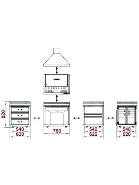 Barbecue cuisine d'été Appolo large