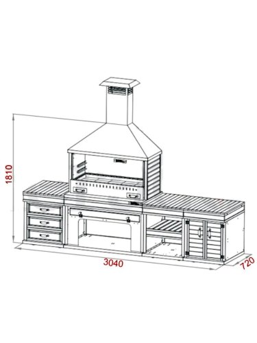 Barbecue cuisine d'été Appolo large