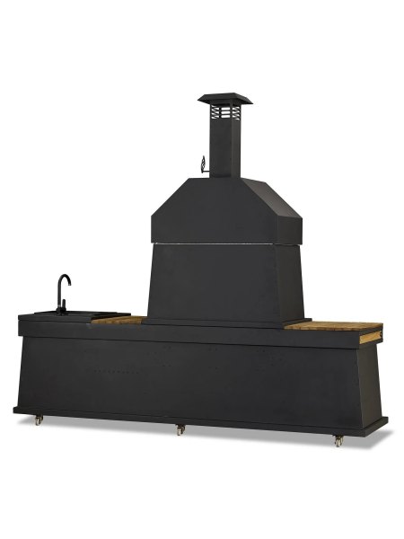 Barbacoa de cocina Kheops con fregadero y horno