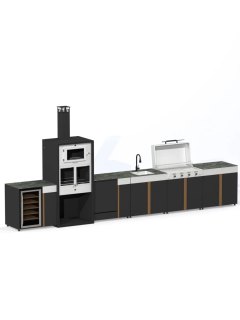 Cocina Exterior VALENCIA 570cm - Módulos Exquisitamente Versátiles