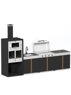 Cocina Exterior BILBAO 380cm - Mejora tu Jardín con 4 Módulos