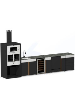 Cocina Exterior MADRID 440cm: Elegancia y Rendimiento en 5 Módulos 2