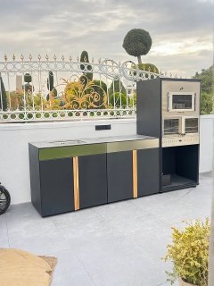 Cocina exterior MENORCA 285 cm - 3 módulos