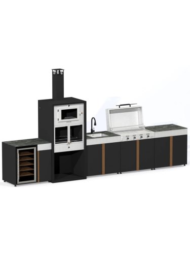 Cuisine d'extérieur IBIZA 475 cm - 5 modules