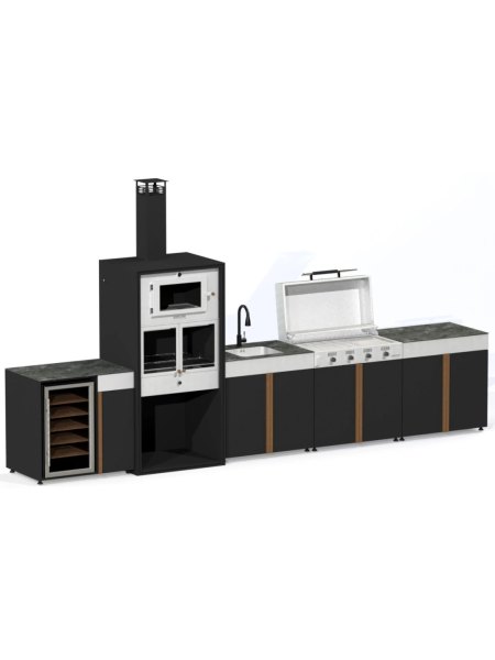 Cuisine d'extérieur IBIZA 475 cm - 5 modules