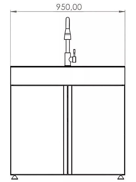 Cuisine d'Extérieur PALMA 345 cm - Parfait pour vos Barbecues