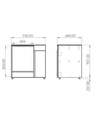 Cocina exterior MALLORCA 380 cm - 4 módulos