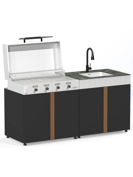 Cuisine d'extérieur TOLEDO 190 cm - 2 modules