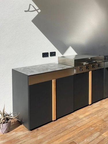 Cuisine d'extérieur ALICANTE 190 cm - 2 modules