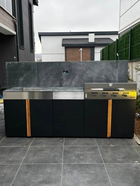 Cocina exterior CADIX 250 cm - 3 módulos