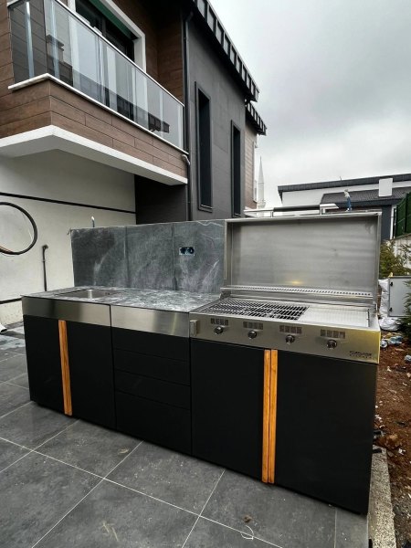 Cocina exterior CADIX 250 cm - 3 módulos